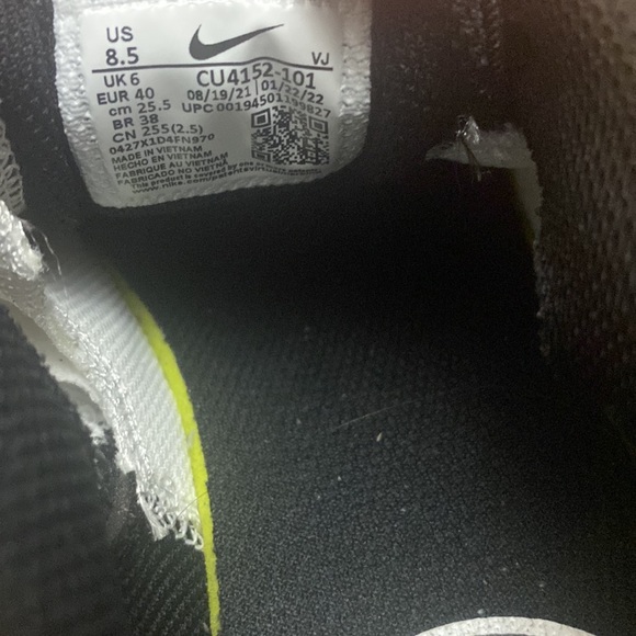 Women’s Nike Air Bolt Max CU4152-101 Size 8.5 - Picture 6 of 7